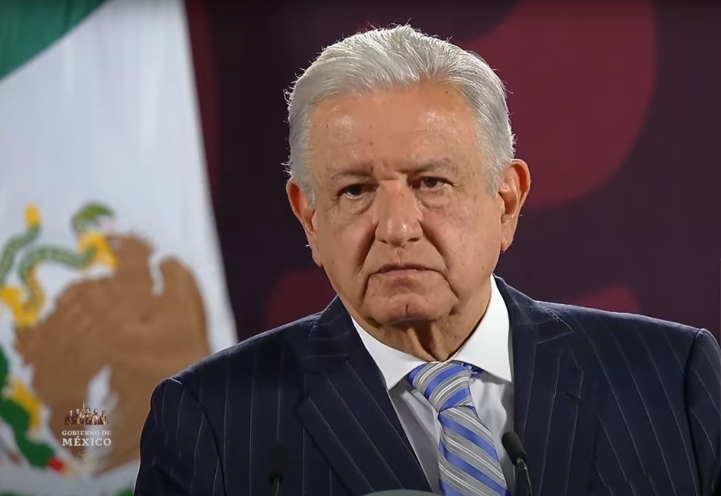 El presidente, Andrés Manuel López Obrador, en conferencia de prensa